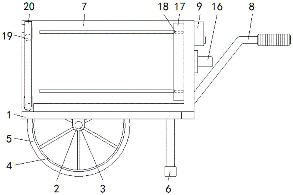 一种建筑垃圾运输推车的制作方法