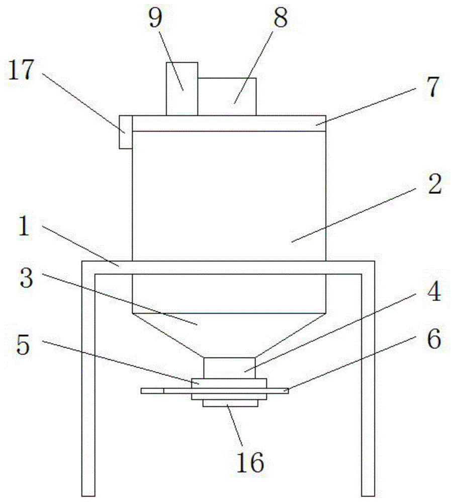 一种可自动搅拌的建筑混凝土漏斗装置的制作方法