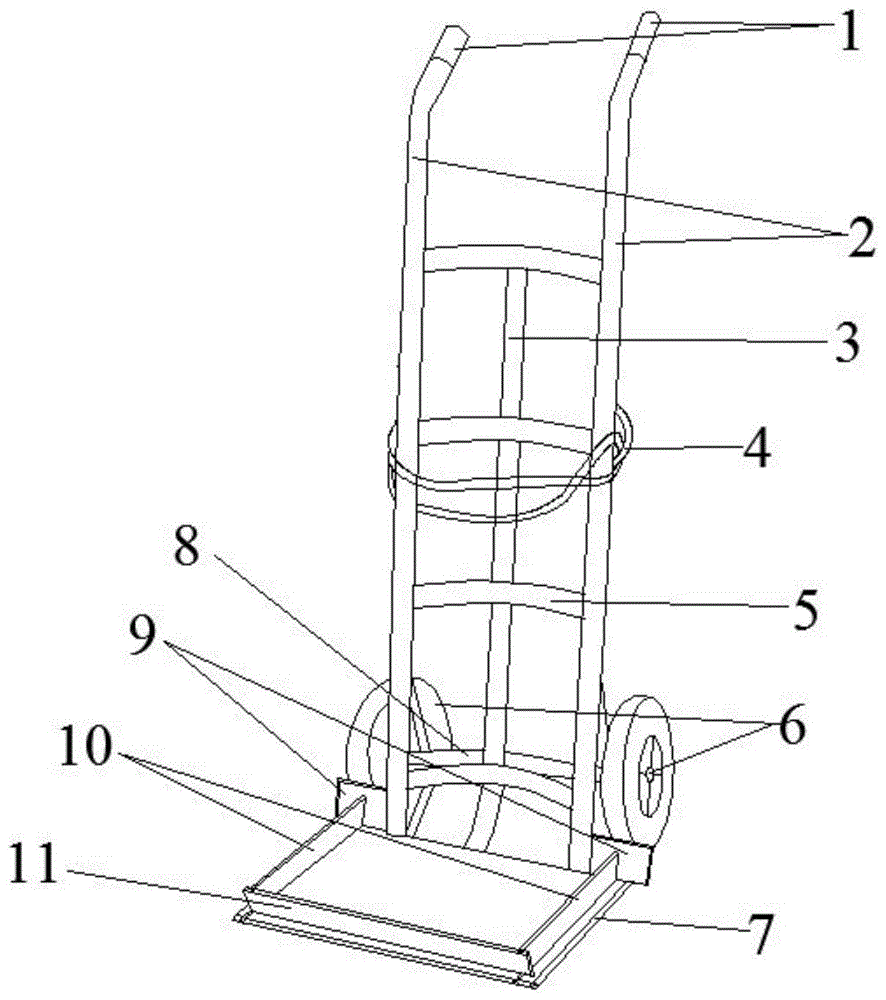 一种气瓶手推车的制作方法
