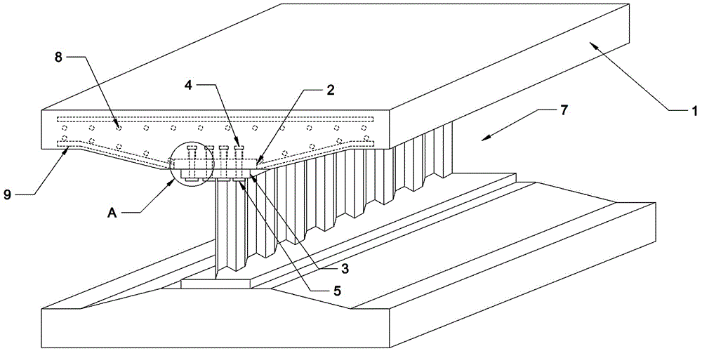 一种预制装配式波形钢腹板梁的抗剪连接构造的制作方法