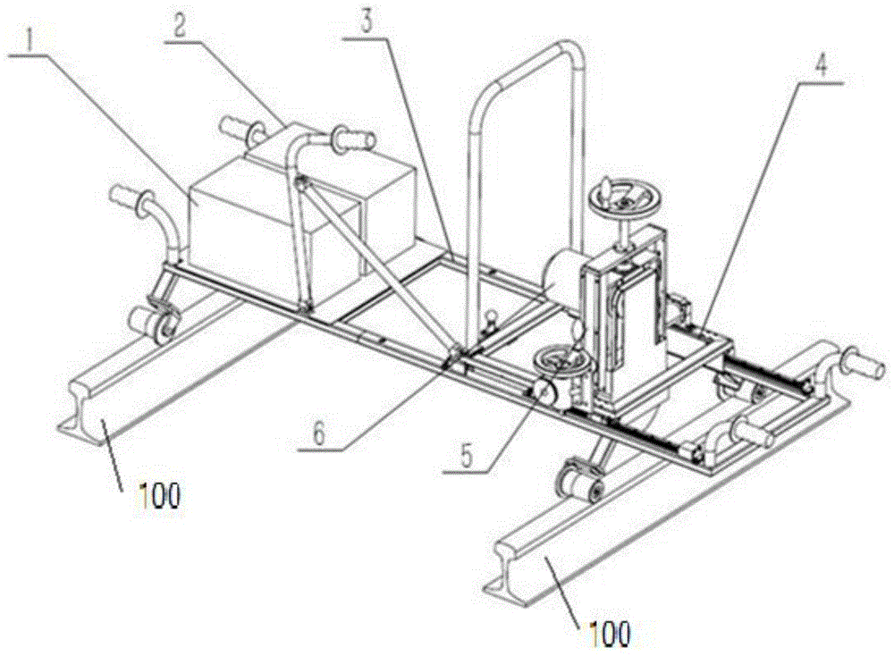 一种电动砂轮钢轨岔道打磨机的制作方法