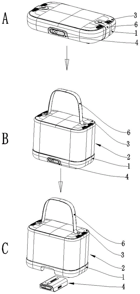 一种分体式可折叠的便携干衣机的制作方法