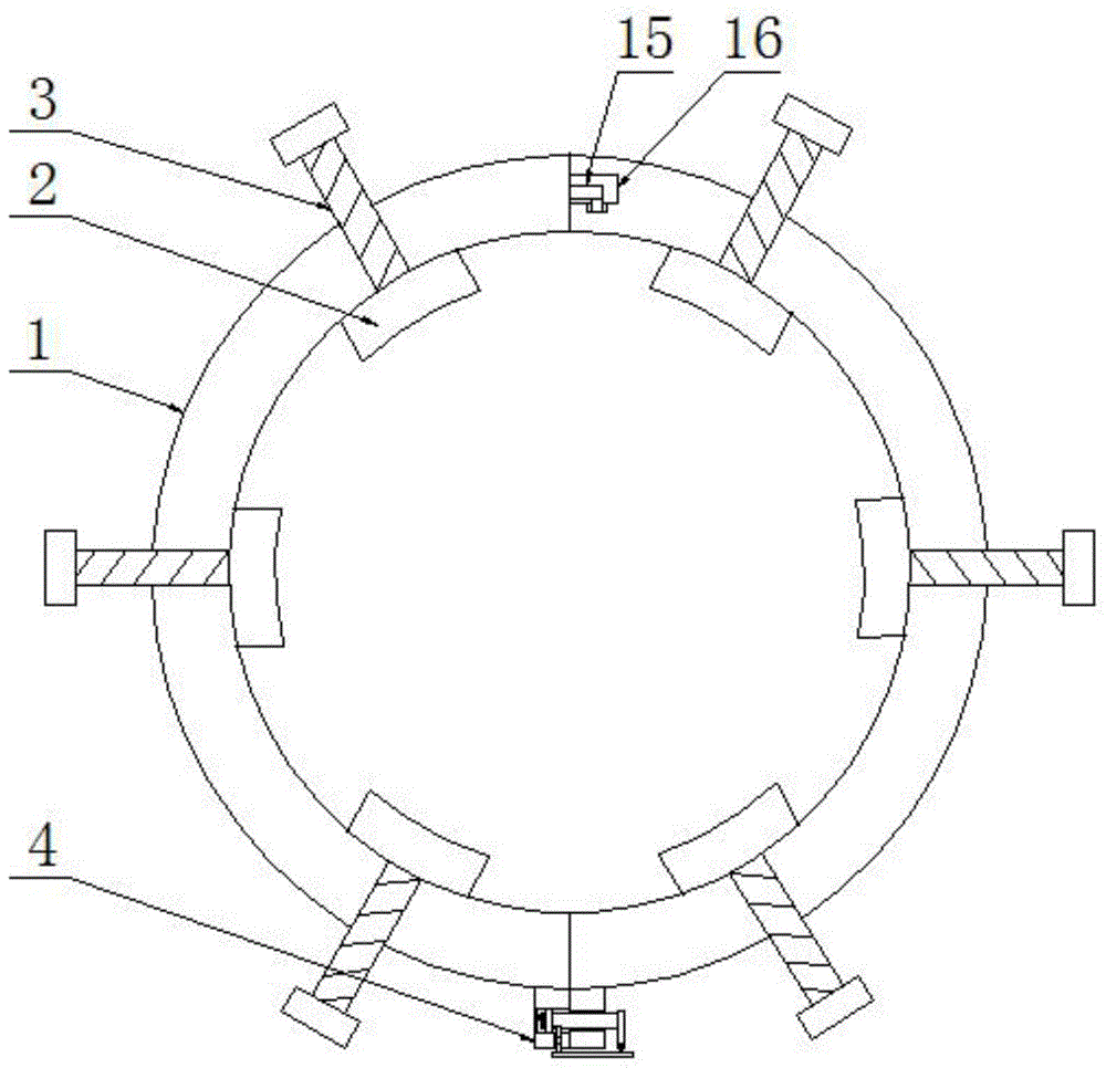 一种环形支架上的快速连接杆的制作方法