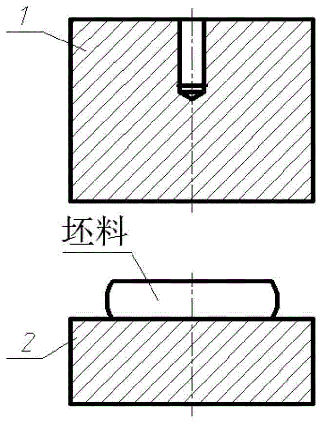 一种用于热锻冷锻复合分布塑性成形的工装模具的制作方法