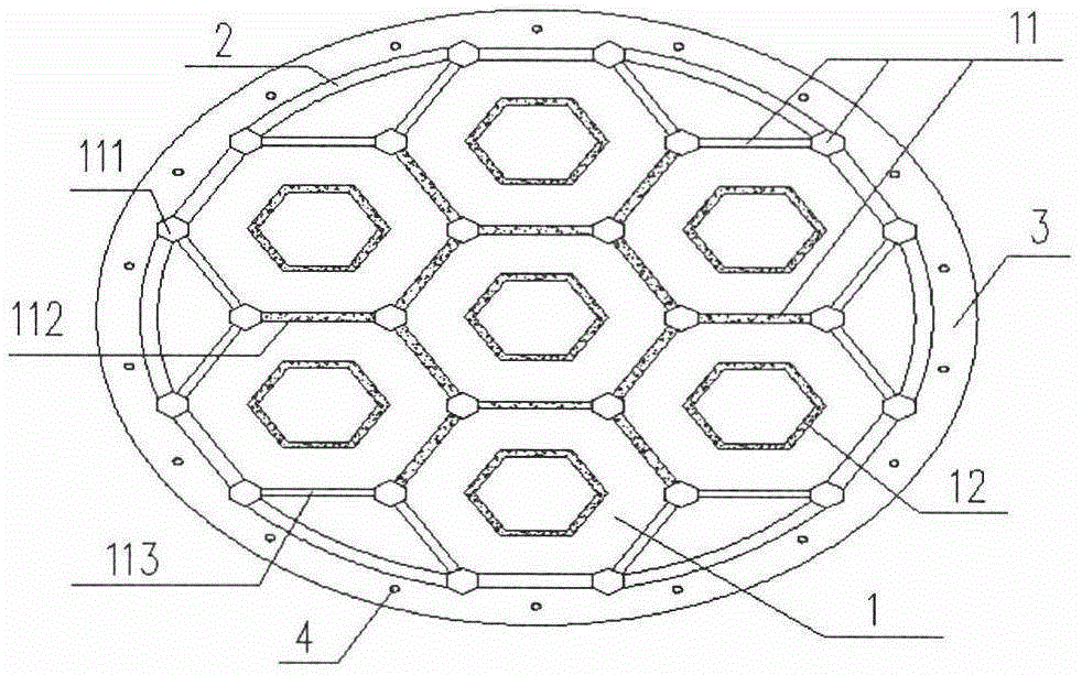 一种变截面蜂窝状集束筒群超高层索塔结构体系的制作方法