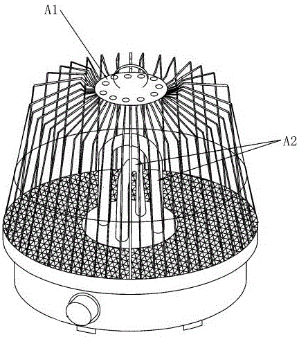一种碳晶盘鸟笼取暖器的制作方法
