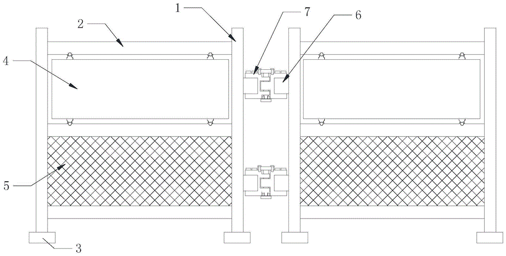 工程管理护栏连接装置的制作方法