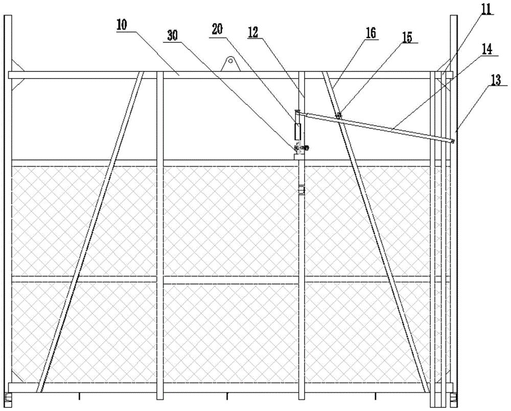 一种货用升降机停层安全装置的制作方法