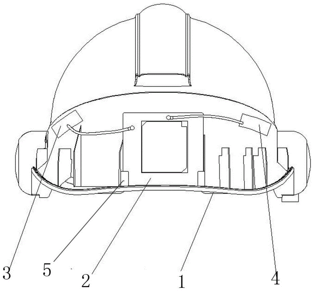 智能安全帽天线安装结构的制作方法