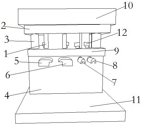 一种异形铝型材冲孔用模具的制作方法