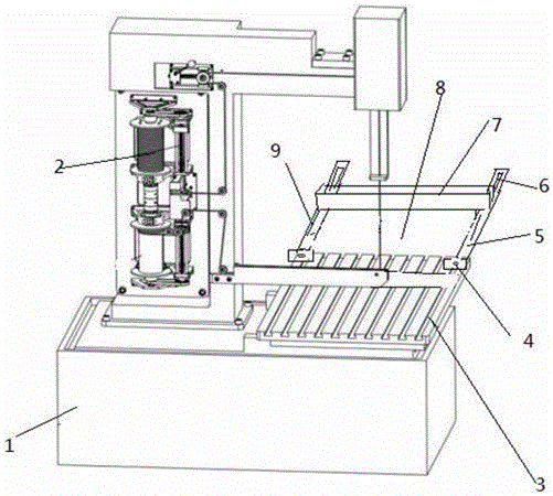 一种数控线切割机床的电磁导线条出料装置的制作方法