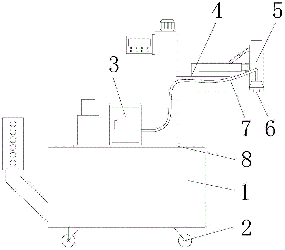 一种可移动式激光喷码机的制作方法