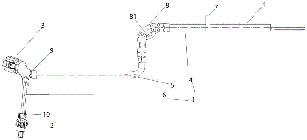 一种多芯线注塑型ABS+EPB线束的制作方法