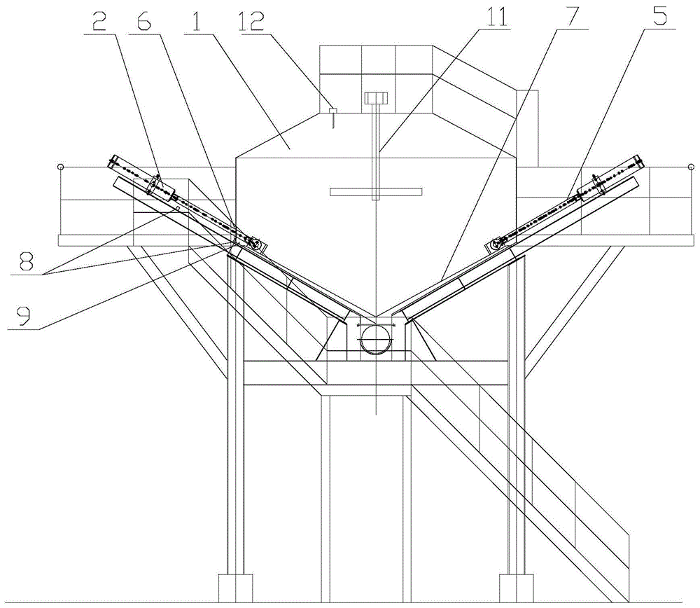 全自动双滑架破拱下料及平铺系统的制作方法