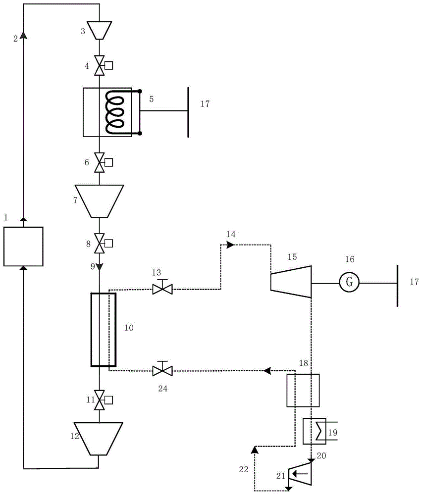 一种利用固体颗粒储热的储电系统的制作方法