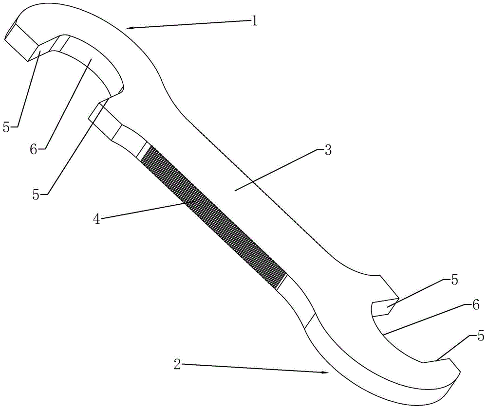 一种干法制粒机绞龙连接结构的专用扳手的制作方法