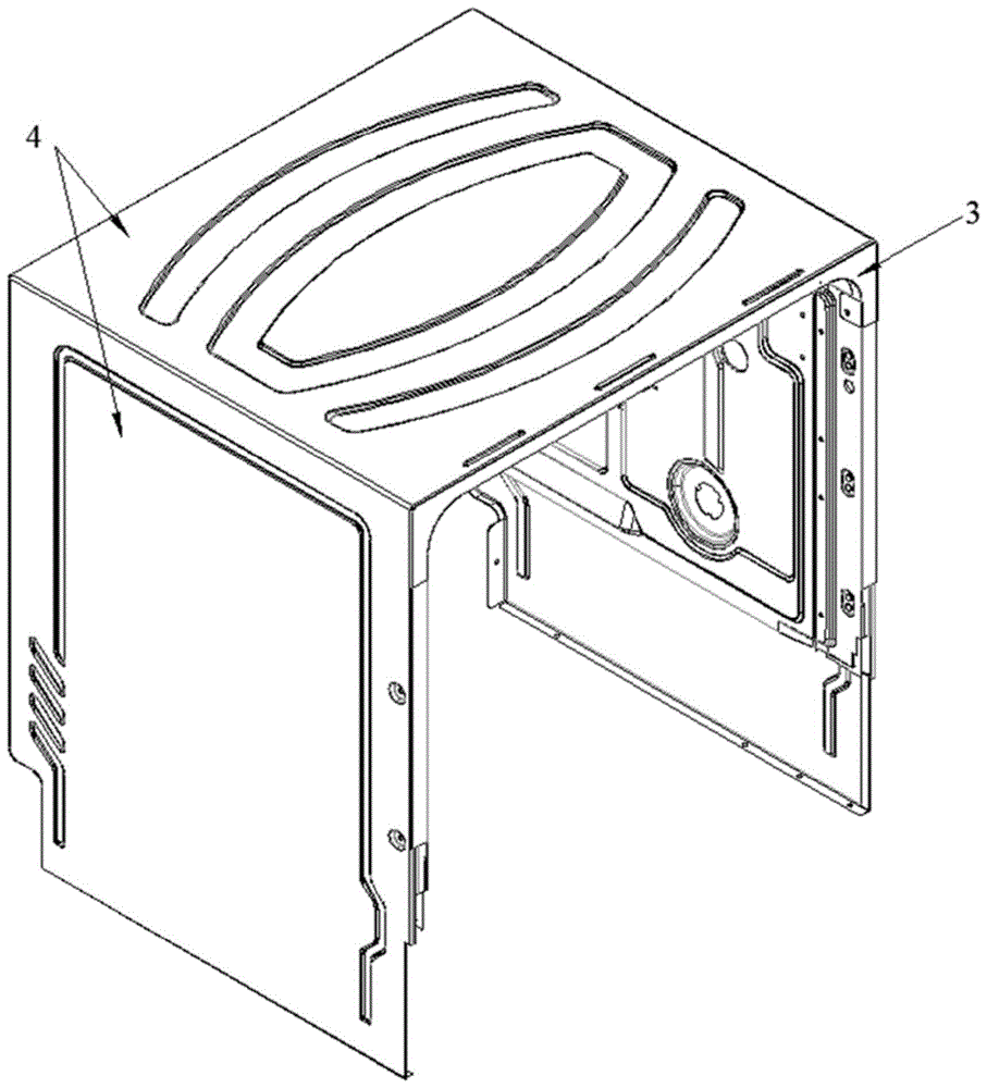 一种洗碗机内胆外壳的安装结构及应用其的洗碗机的制作方法