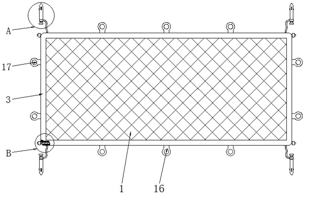 一种阳台安心防鸟网的制作方法