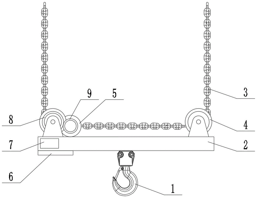 环链卷扬机吊钩稳定系统及卷扬设备的制作方法