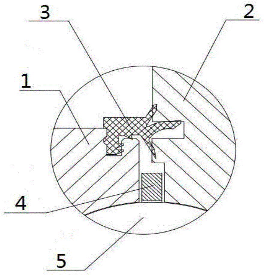 一种风电轴承三唇密封结构的制作方法