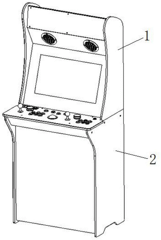 一种分体式可快速座装固定的游戏机机箱的制作方法