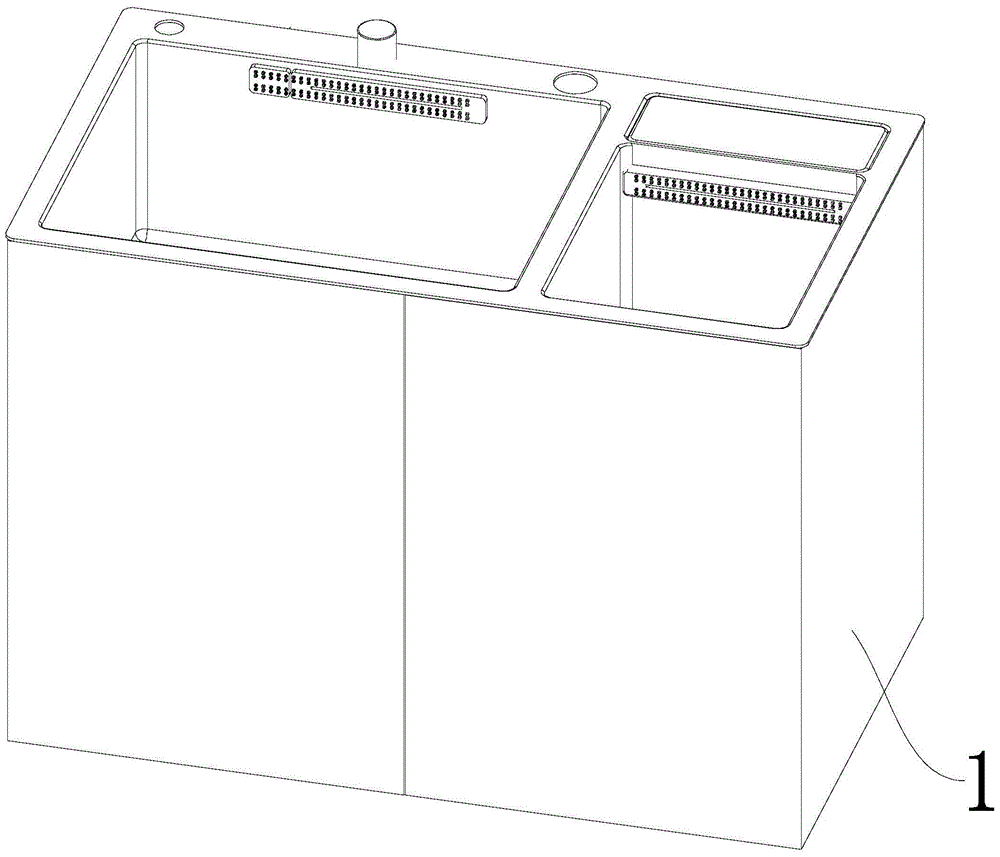 一种便捷清洗的集成水槽的制作方法