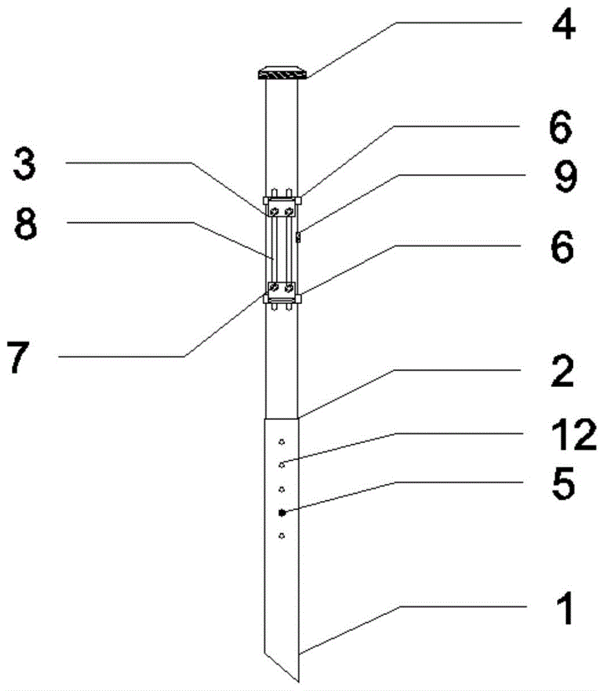 一种茶园粘虫板便捷挂置杆的制作方法