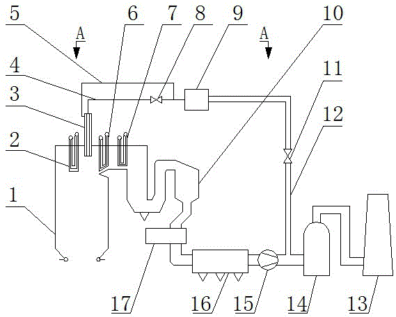 一种燃煤锅炉受热面壁温调节系统的制作方法