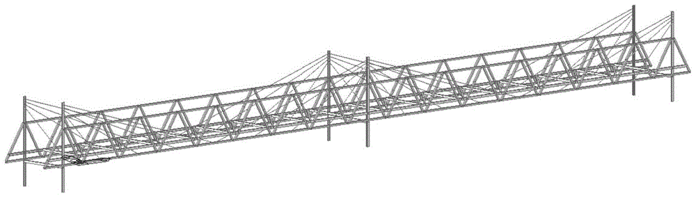 一种基于斜拉索结构的悬臂轻钢人行桁架桥连接体系的制作方法