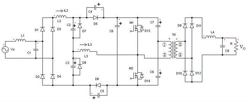 一种对称充电泵高功率因数AC/DC变换器的制作方法