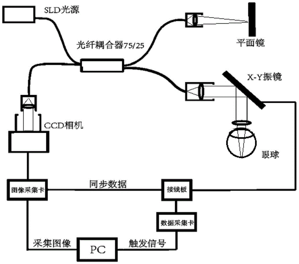 利用频谱OCT成像进行定位黄斑的装置的制作方法