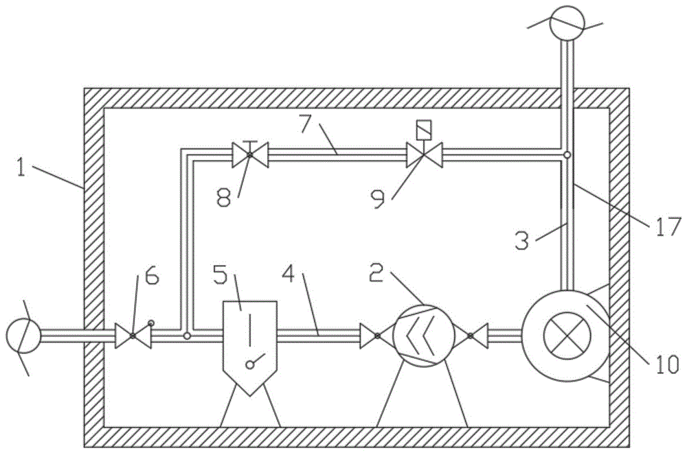一种用于制冷机组的高低压平衡管路系统的制作方法