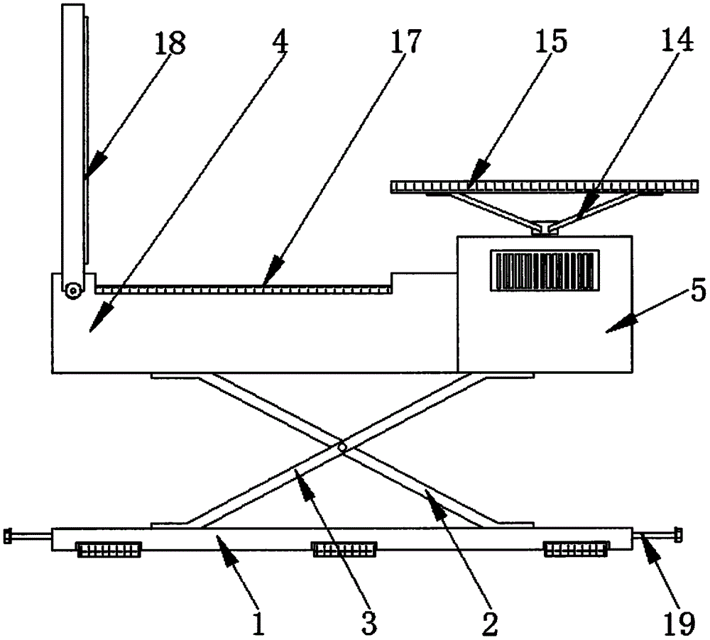 一种可折叠一体化桌椅的制作方法