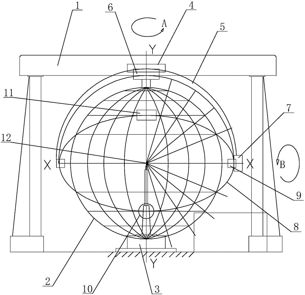 一种大型真空球体开多孔装置的制作方法