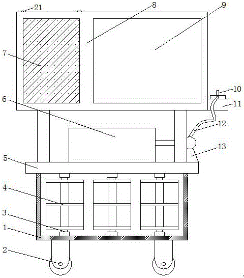 一种管理学教学用多功能展示板的制作方法