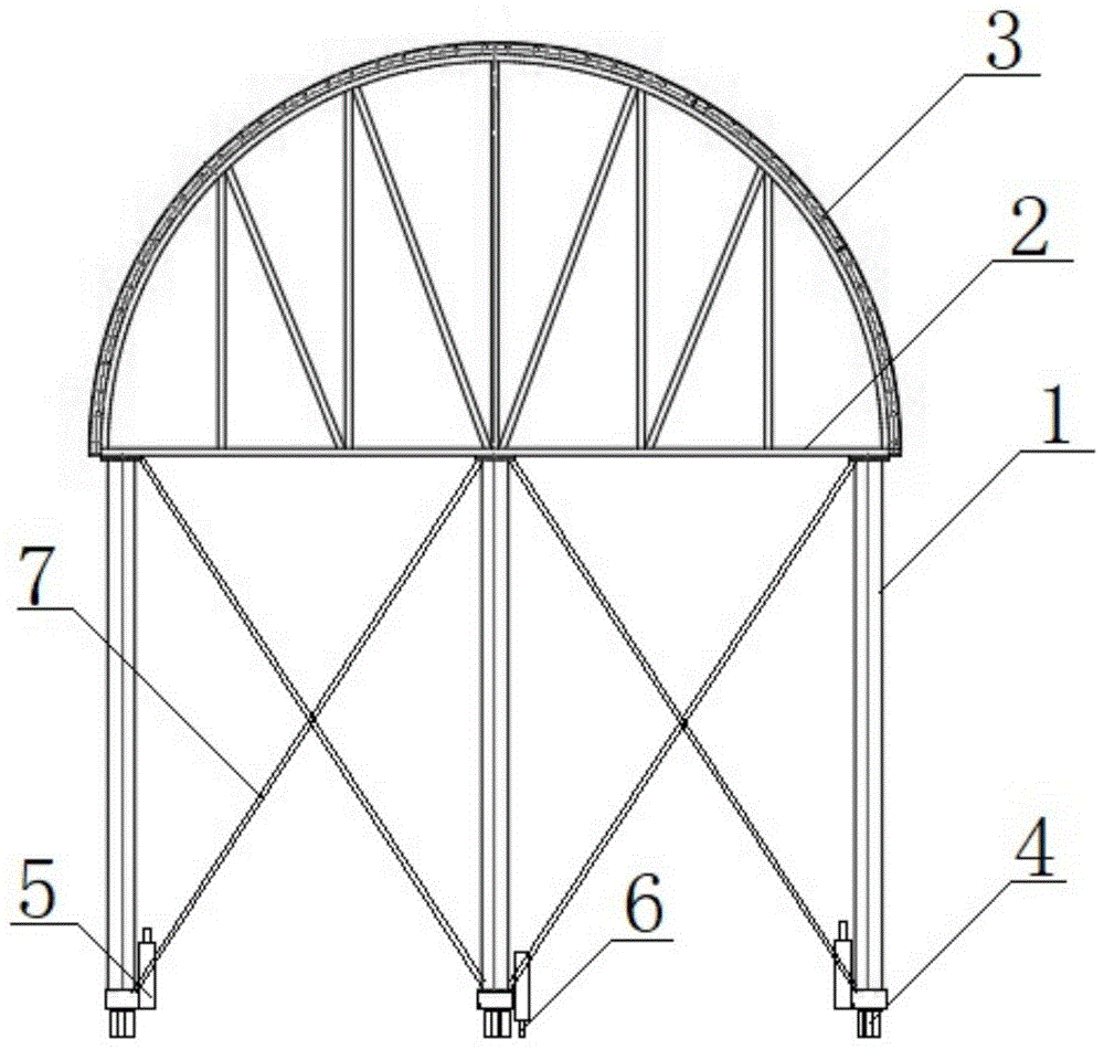 拱圈支撑模板及其设置方法与流程