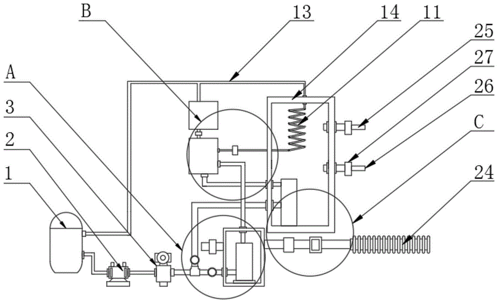 一种低温空气源热泵温度调节装置的制作方法