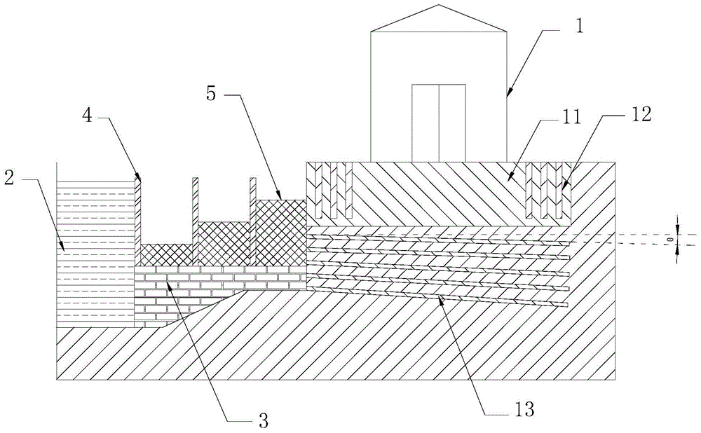 一种河岸建筑基础加固作业平台的制作方法