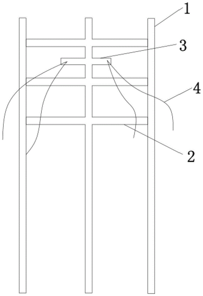 一种双导线的辅助阳极挂具的制作方法