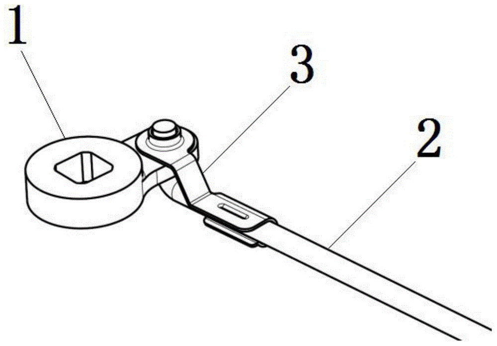 一种汽车拉杆与锁体连接结构的制作方法