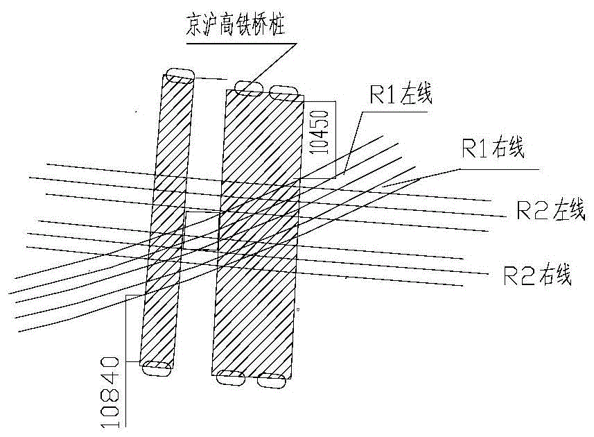 一种叠落多孔地铁隧道侧穿桥桩的施工方法与流程