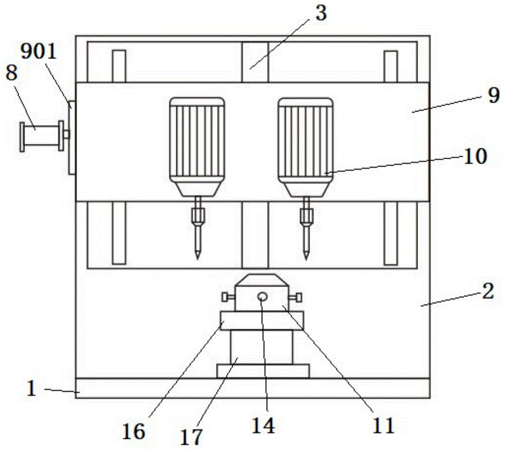 一种分流器垂直定位钻孔装置的制作方法
