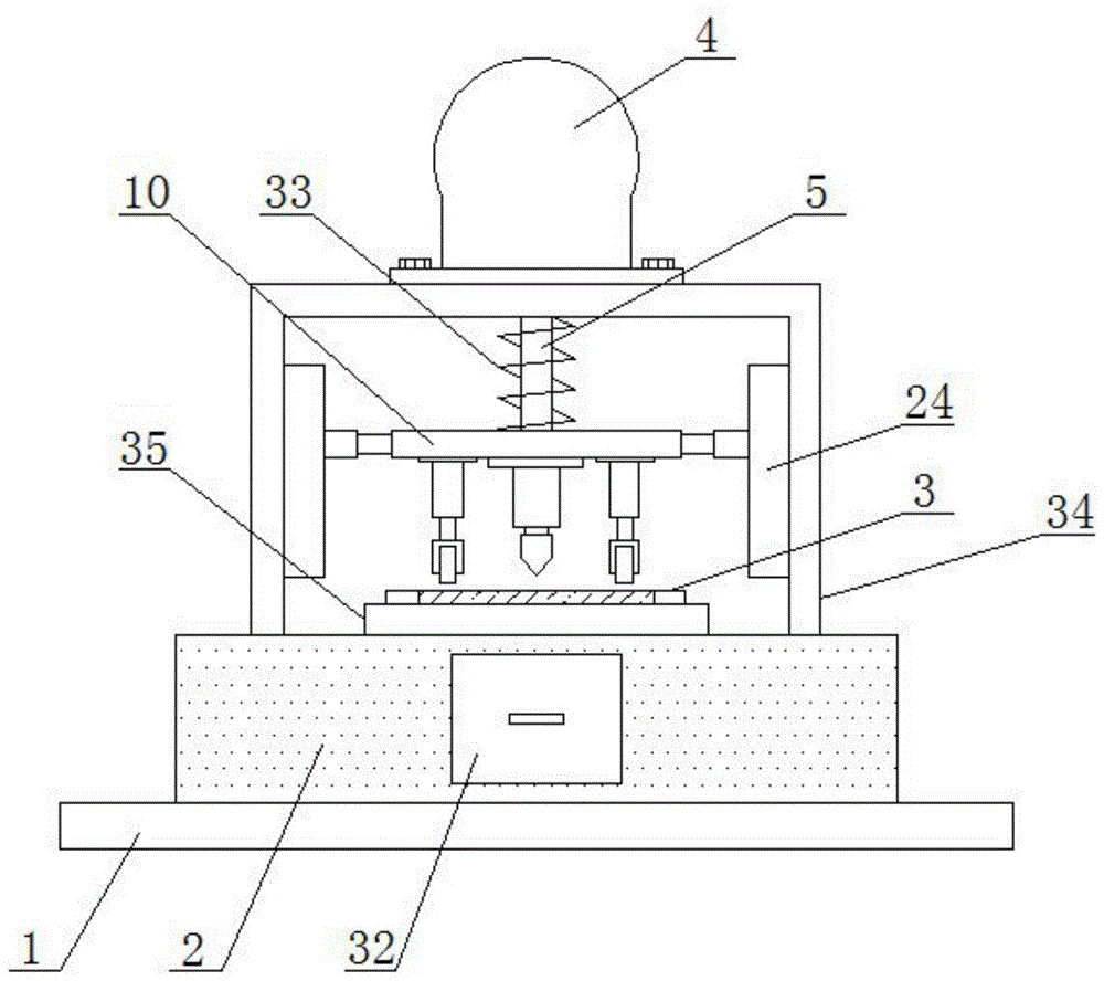 一种C型钢加工的垂直冲孔装置的制作方法