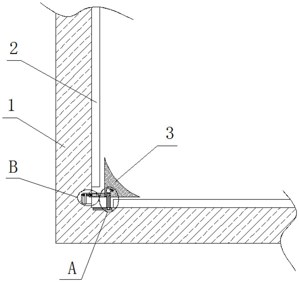 一种带PVC装饰膜的角线装配结构的制作方法
