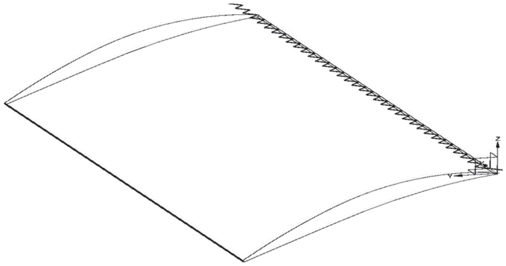 一种带有仿生锯齿尾缘结构的跨音速压气机平面叶栅的制作方法