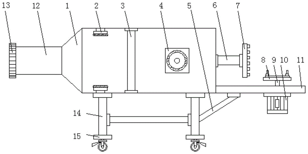 一种电视机外壳生产用加热型供风柜的制作方法