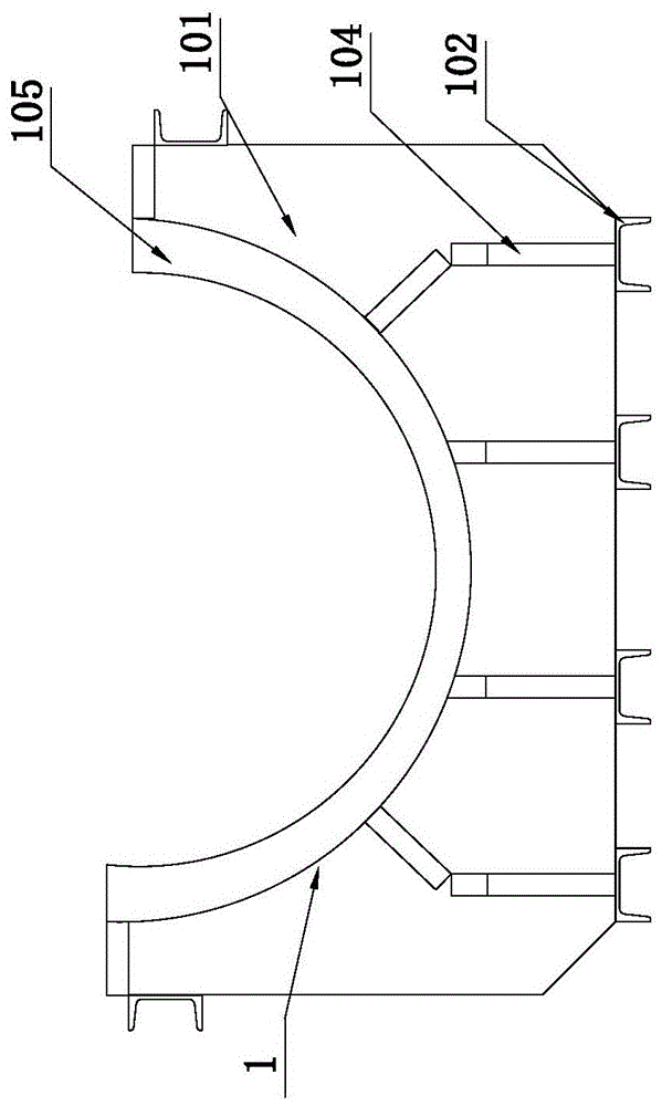 一种节约材料的河道铰座的制作方法