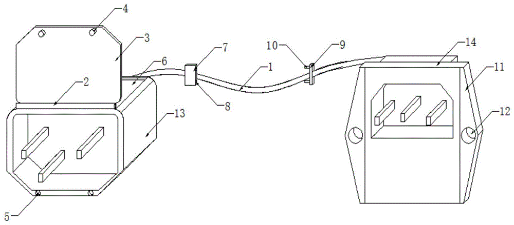 一种可定位的连接线插头的制作方法