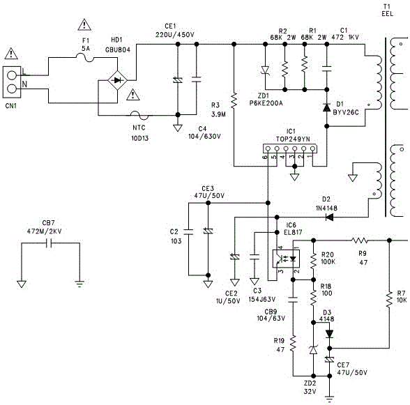 一种电控缝纫机电源电路的制作方法