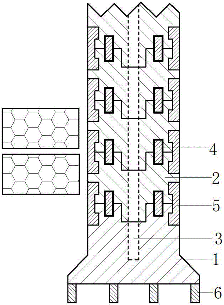 一种新型耐碱隔热砖焙烧隔断结构装置的制作方法